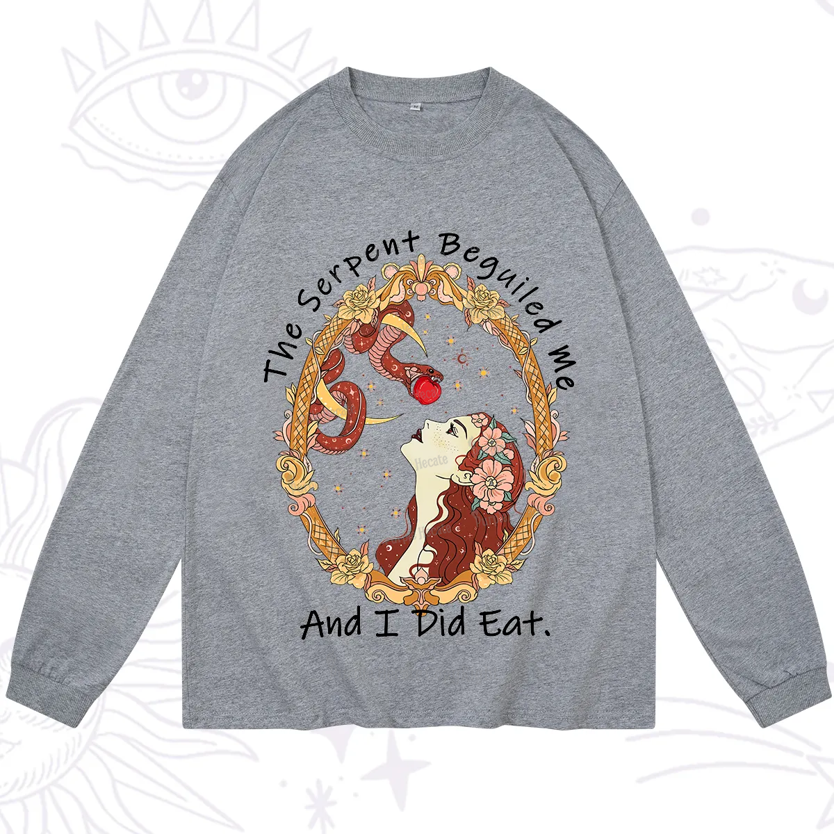 Purplehecate The Serpent Beguiled Me, And I Did Eat Long Sleeve T-Shirt