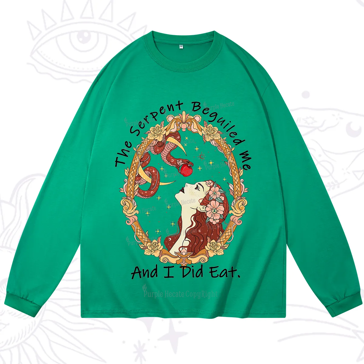 Purplehecate The Serpent Beguiled Me, And I Did Eat Long Sleeve T-Shirt