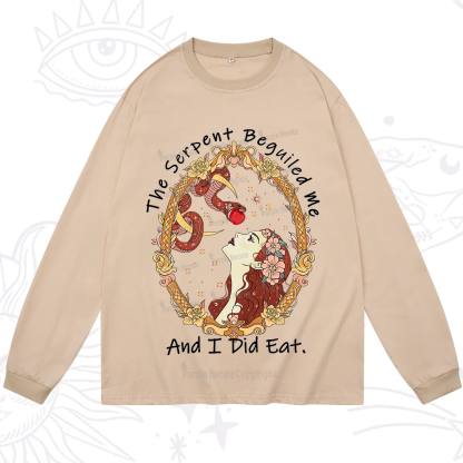 Purplehecate The Serpent Beguiled Me, And I Did Eat Long Sleeve T-Shirt