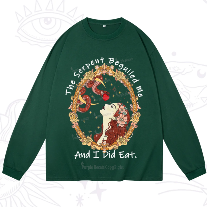 Purplehecate The Serpent Beguiled Me, And I Did Eat Long Sleeve T-Shirt