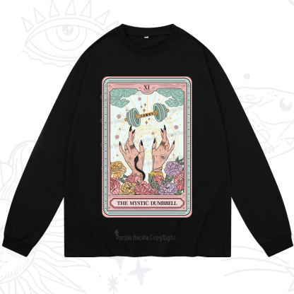 Purplehecate The Mystic Dumbbell Tarot Long Sleeve T-Shirt