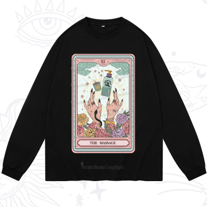 Purplehecate The Massage Tarot Long Sleeve T-Shirt