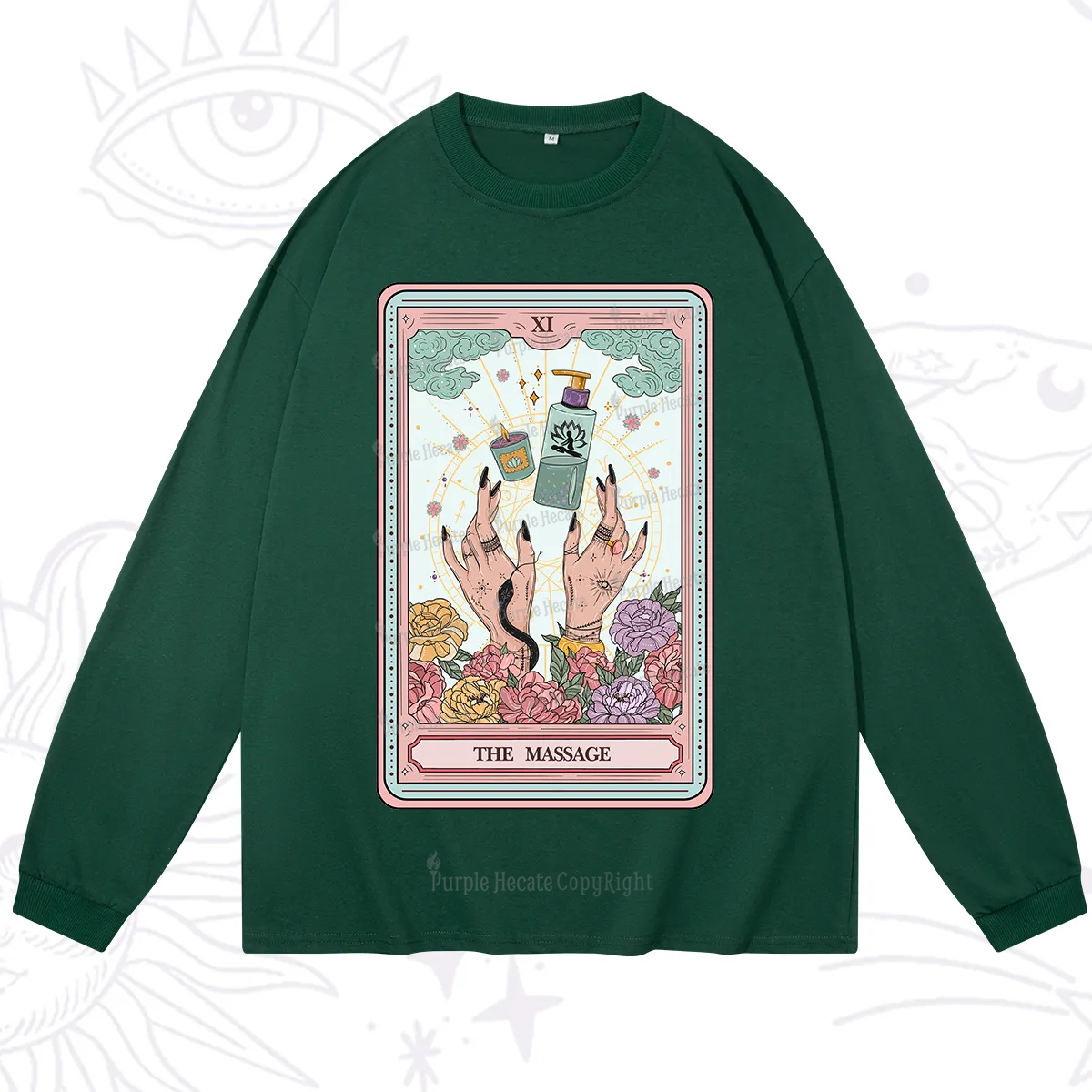Purplehecate The Massage Tarot Long Sleeve T-Shirt