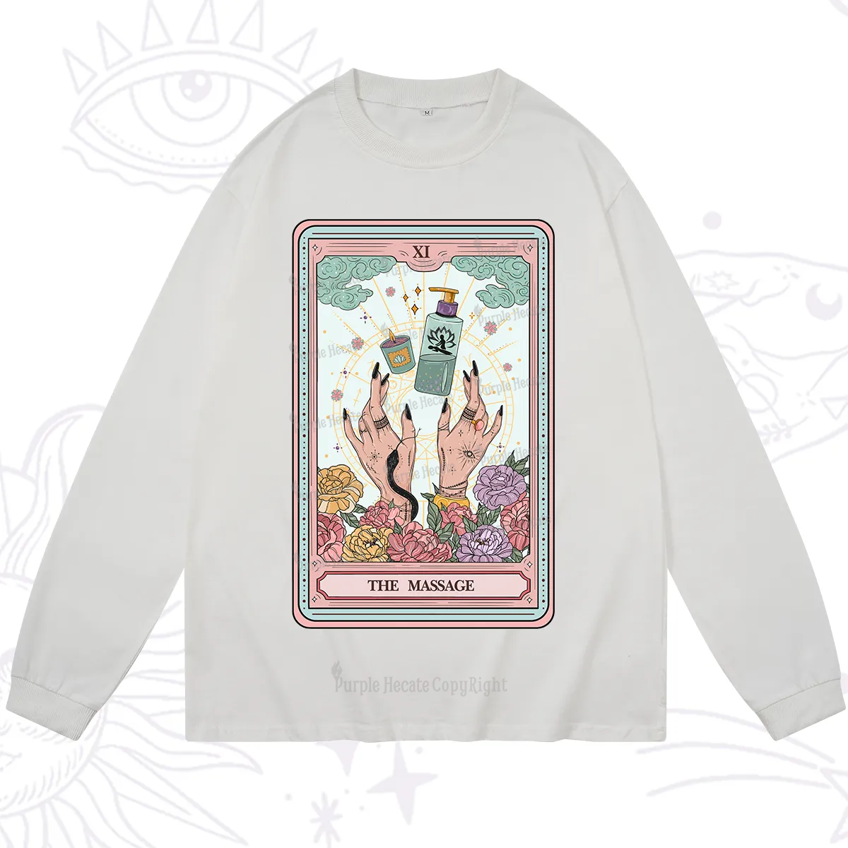 Purplehecate The Massage Tarot Long Sleeve T-Shirt