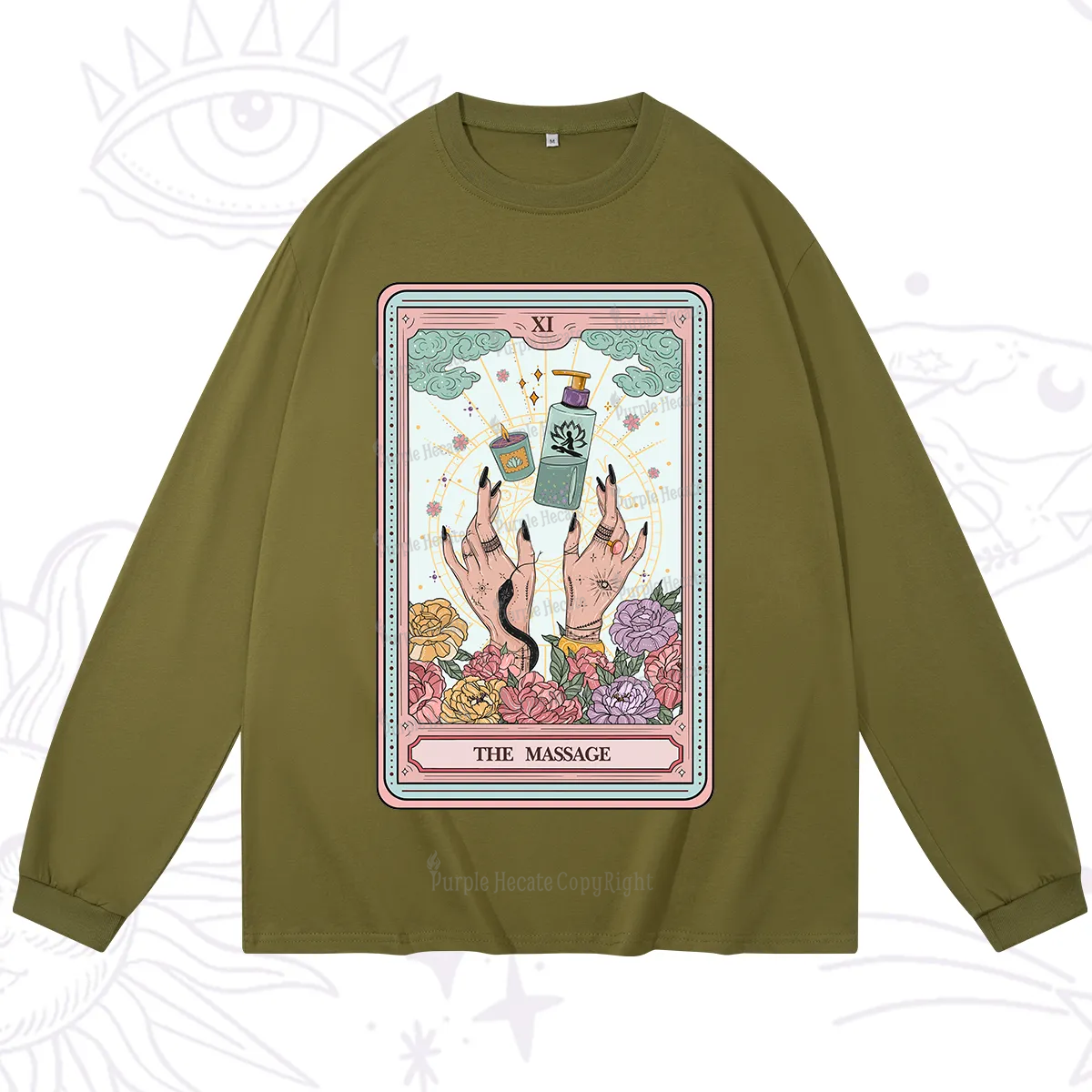 Purplehecate The Massage Tarot Long Sleeve T-Shirt