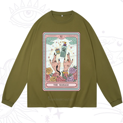 Purplehecate The Massage Tarot Long Sleeve T-Shirt