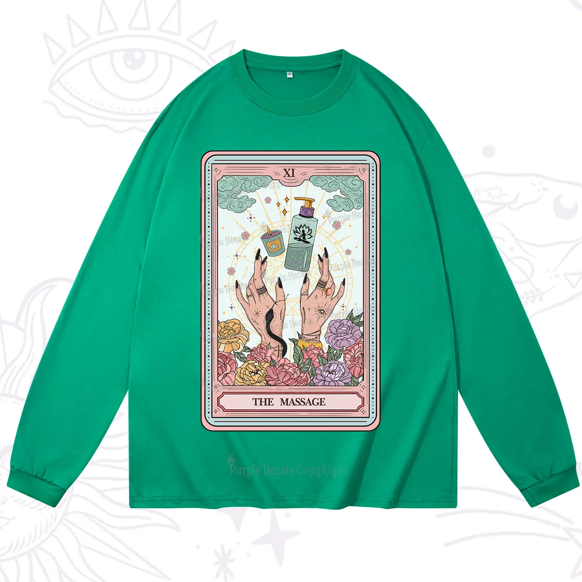 Purplehecate The Massage Tarot Long Sleeve T-Shirt