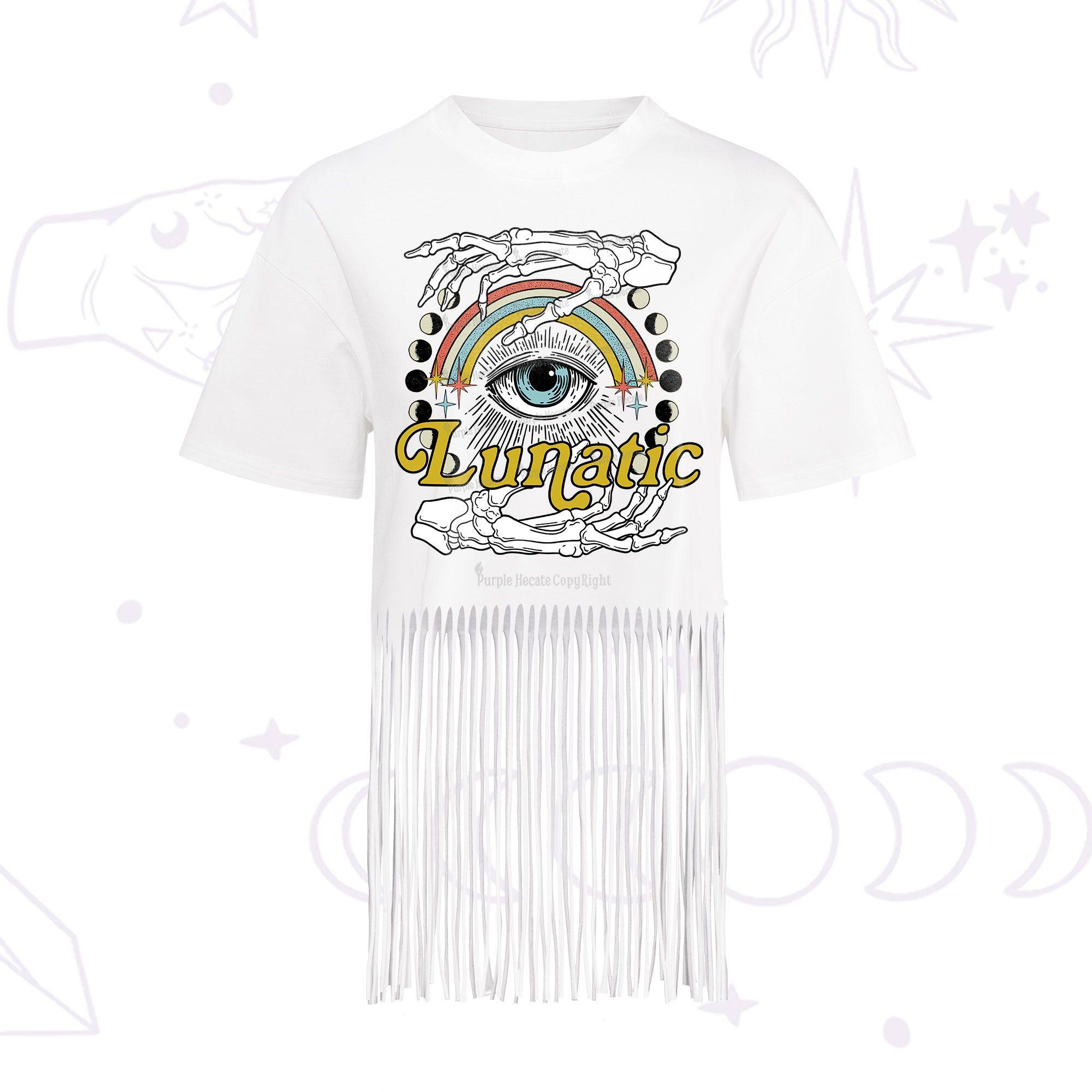 Purplehecate Lunatic Fringe Hem T-Shirt