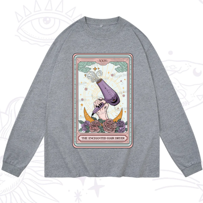 Purplehecate The Enchanted Hair Dryer Tarot Long Sleeve T-Shirt