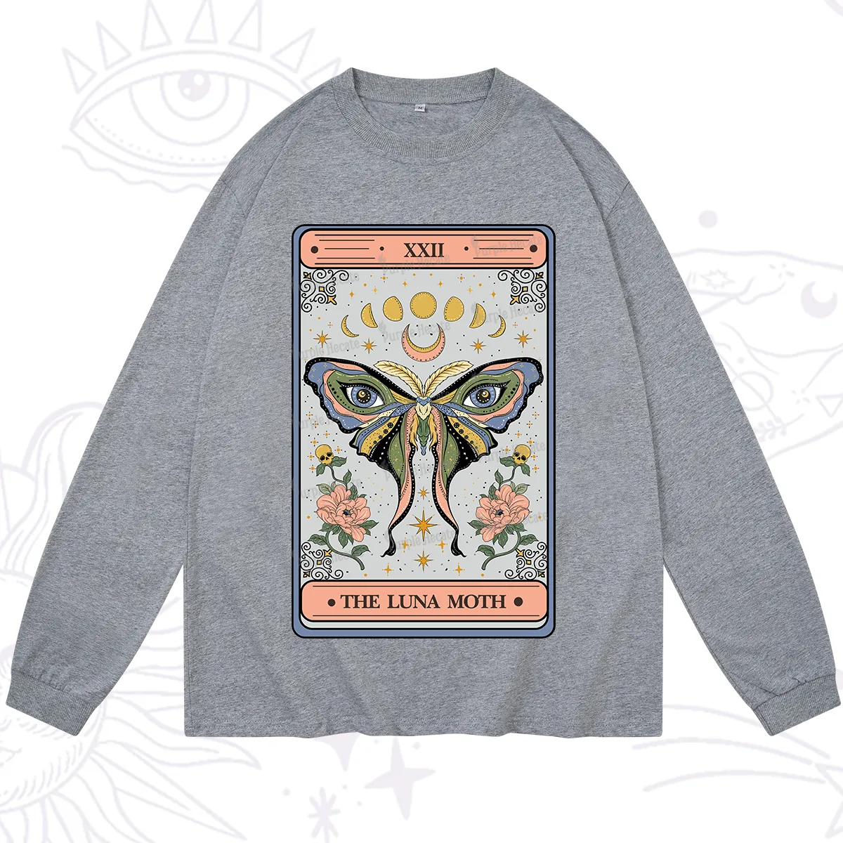 Purplehecate The Luna Moth Tarot Long Sleeve T-Shirt