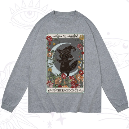 Purplehecate The Raccoon Tarot Long Sleeve T-Shirt