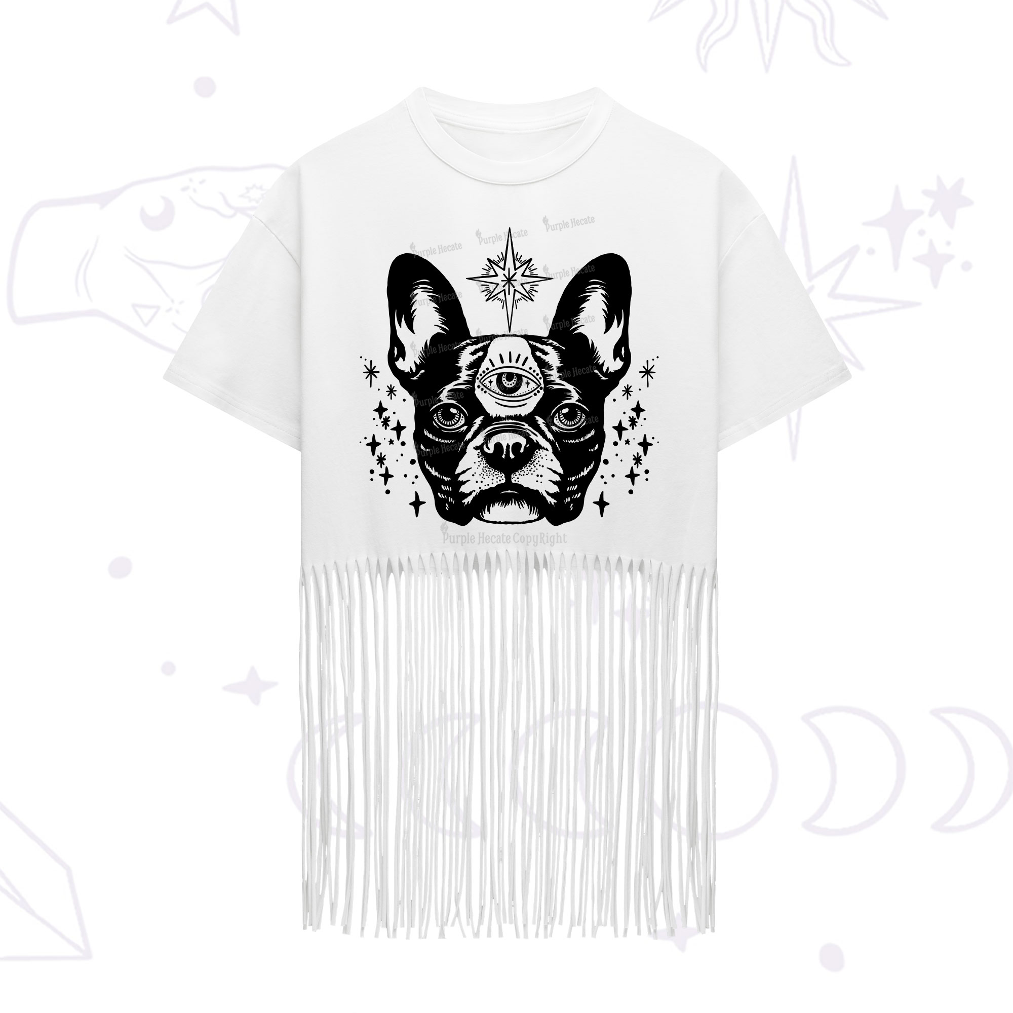Purplehecate Like A Boss Fringe Hem T-Shirt