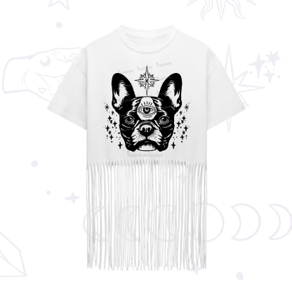 Purplehecate Like A Boss Fringe Hem T-Shirt