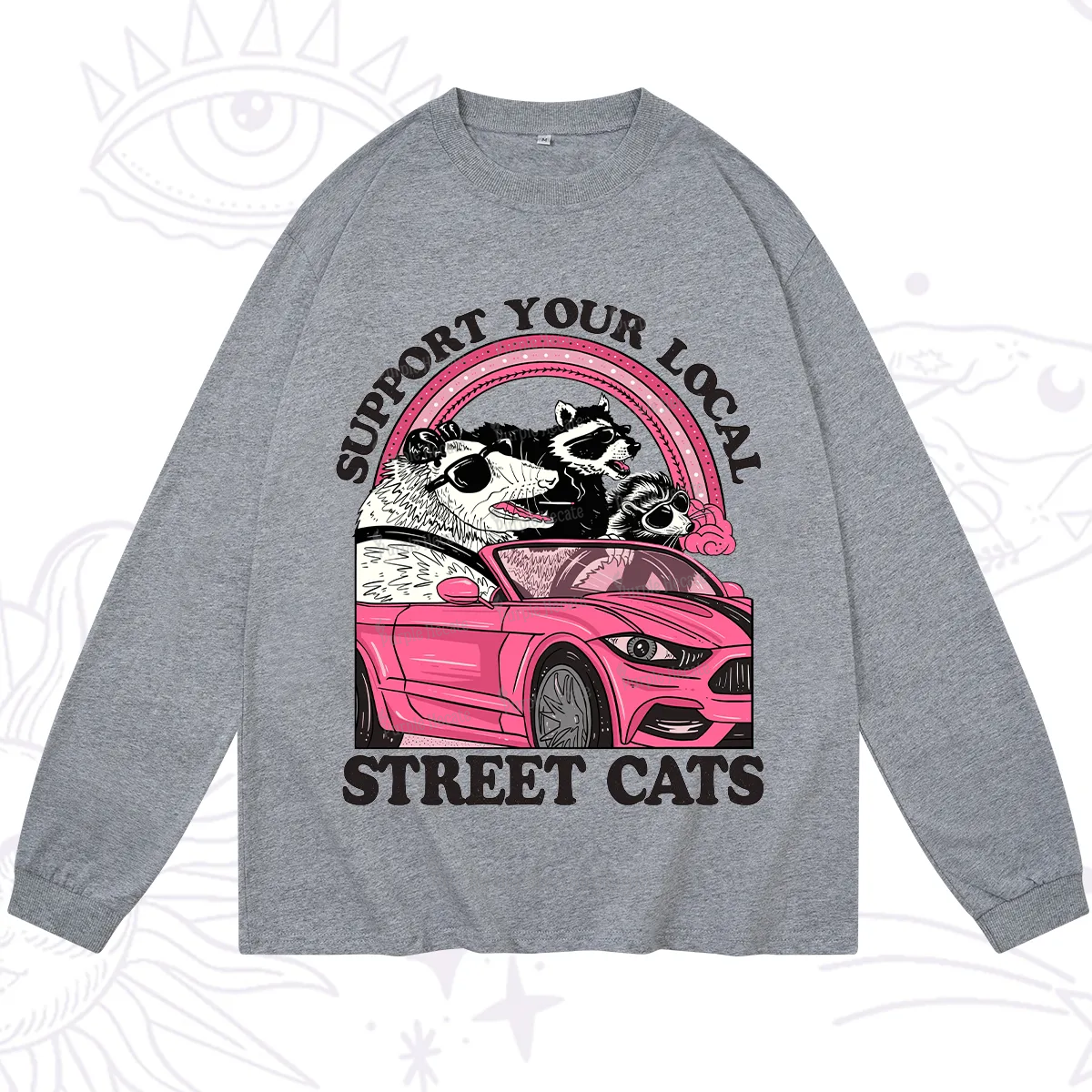 Purplehecate Support Local Street Cats Long Sleeve T-Shirt