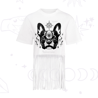 Purplehecate Like A Boss Fringe Hem T-Shirt