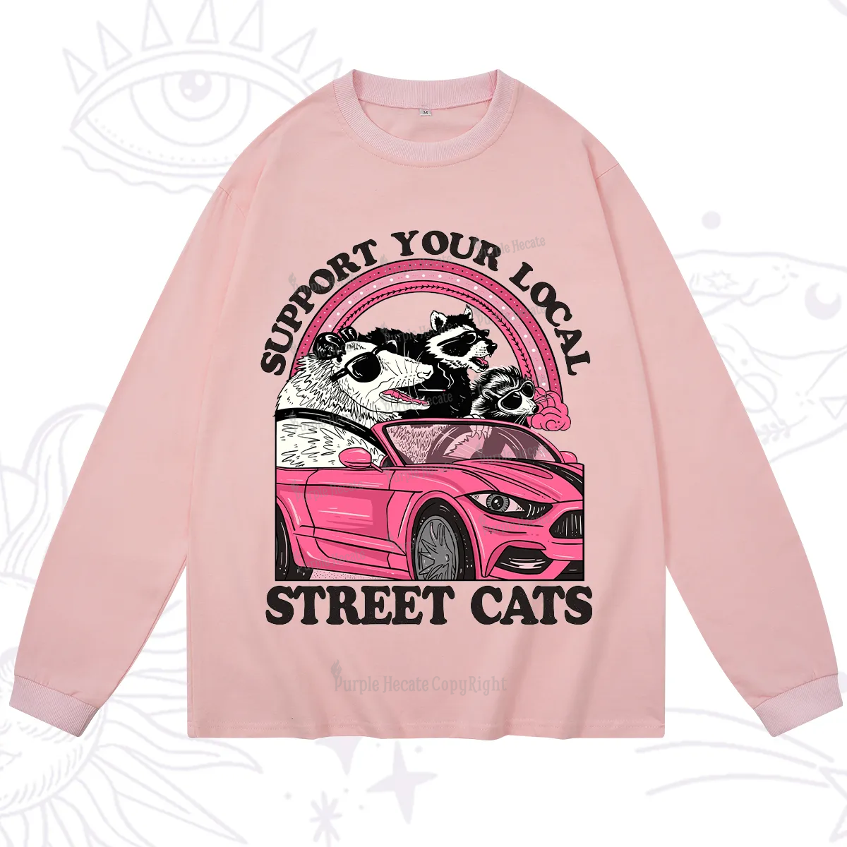 Purplehecate Support Local Street Cats Long Sleeve T-Shirt