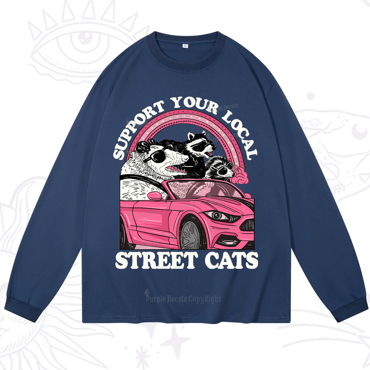 Purplehecate Support Local Street Cats Long Sleeve T-Shirt