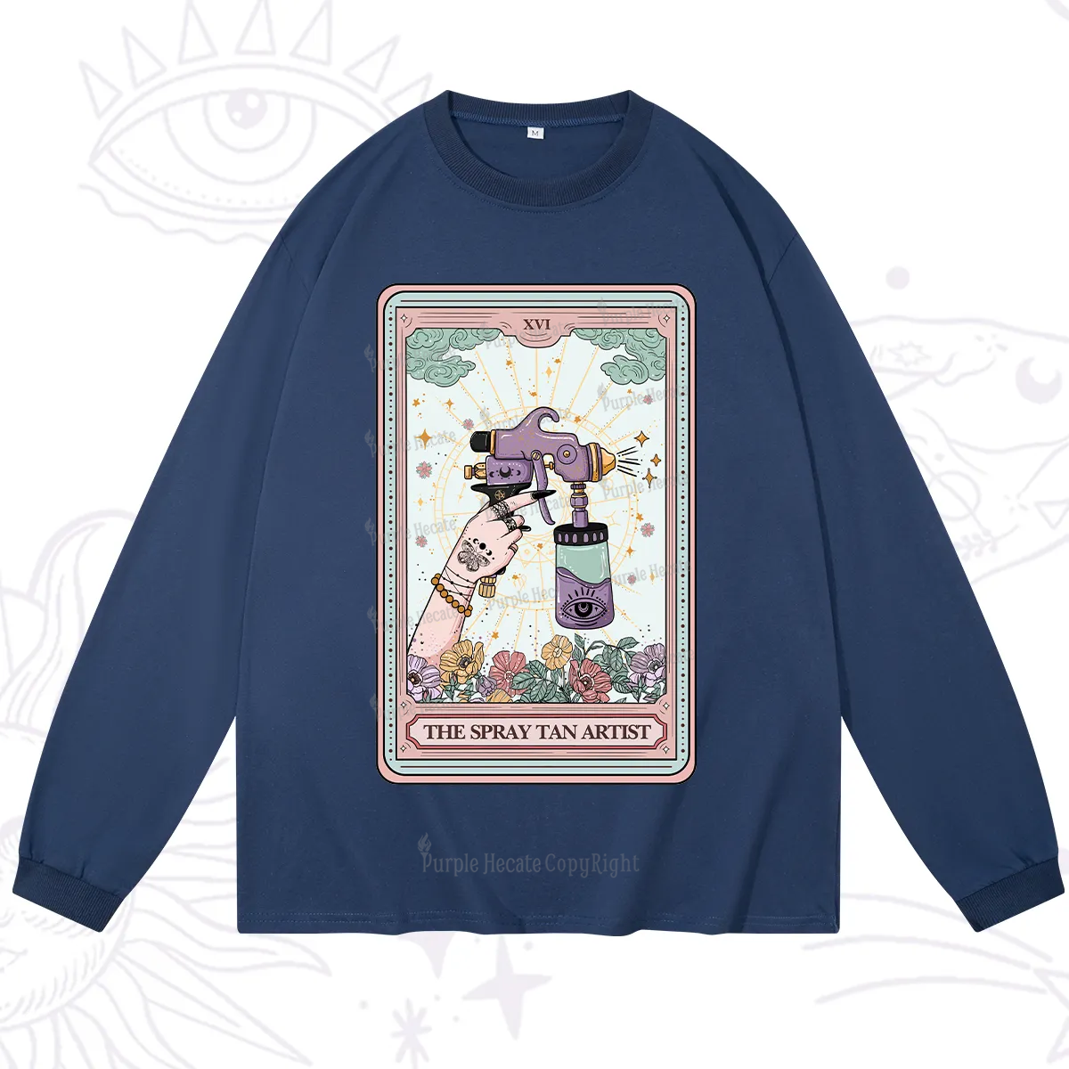 Purplehecate The Spary Tan Artist Tarot Long Sleeve T-Shirt