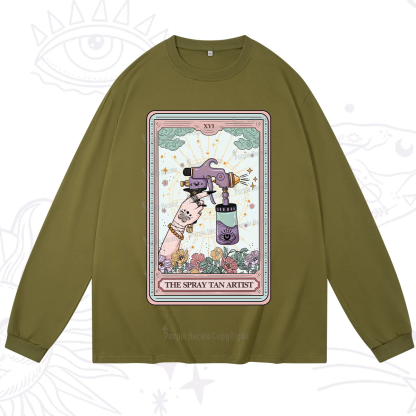 Purplehecate The Spary Tan Artist Tarot Long Sleeve T-Shirt