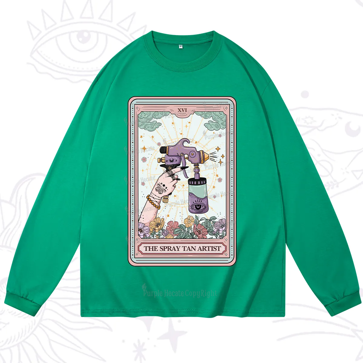Purplehecate The Spary Tan Artist Tarot Long Sleeve T-Shirt