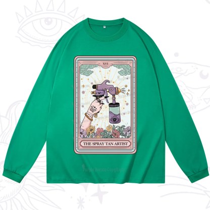 Purplehecate The Spary Tan Artist Tarot Long Sleeve T-Shirt