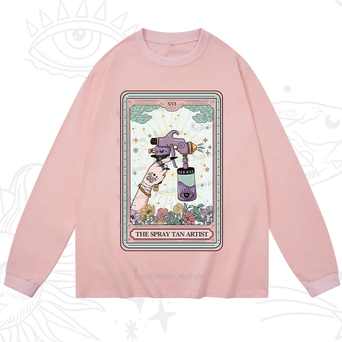 Purplehecate The Spary Tan Artist Tarot Long Sleeve T-Shirt
