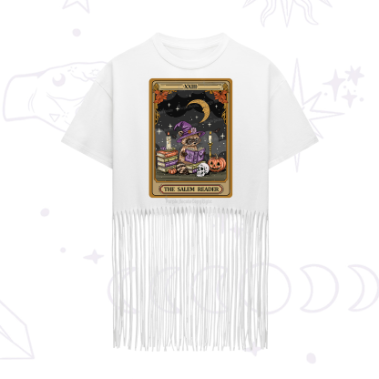 Purplehecate The Salem Reader Tarot Fringe Hem T-Shirt