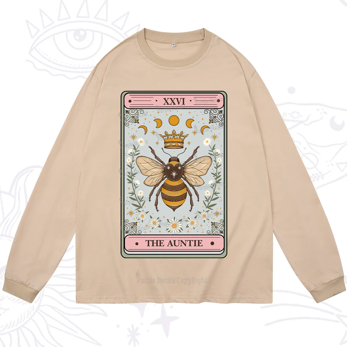 Purplehecate The Auntie Tarot Long Sleeve T-Shirt