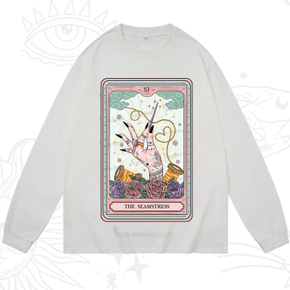 Purplehecate The Seamstress Tarot Long Sleeve T-Shirt