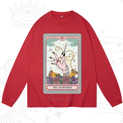 Purplehecate The Seamstress Tarot Long Sleeve T-Shirt