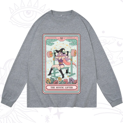 Purplehecate The Mystic Lifter Tarot Long Sleeve T-Shirt