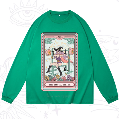 Purplehecate The Mystic Lifter Tarot Long Sleeve T-Shirt