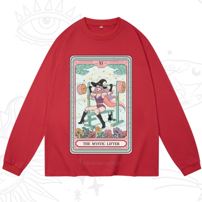 Purplehecate The Mystic Lifter Tarot Long Sleeve T-Shirt
