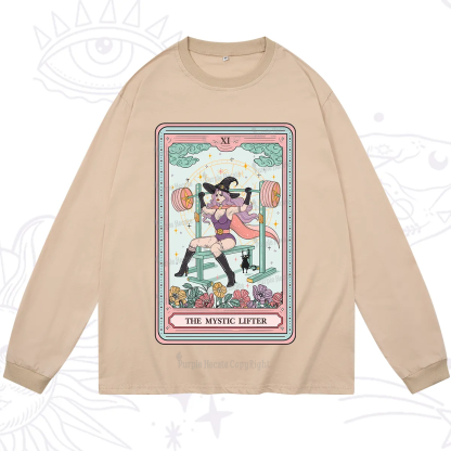 Purplehecate The Mystic Lifter Tarot Long Sleeve T-Shirt