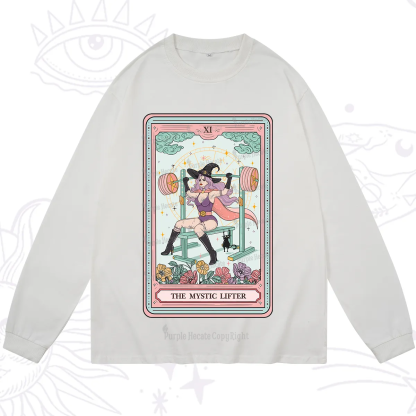 Purplehecate The Mystic Lifter Tarot Long Sleeve T-Shirt
