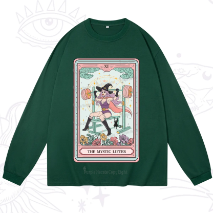 Purplehecate The Mystic Lifter Tarot Long Sleeve T-Shirt