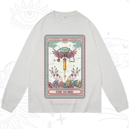 Purplehecate The ER Nurse Tarot Long Sleeve T-Shirt