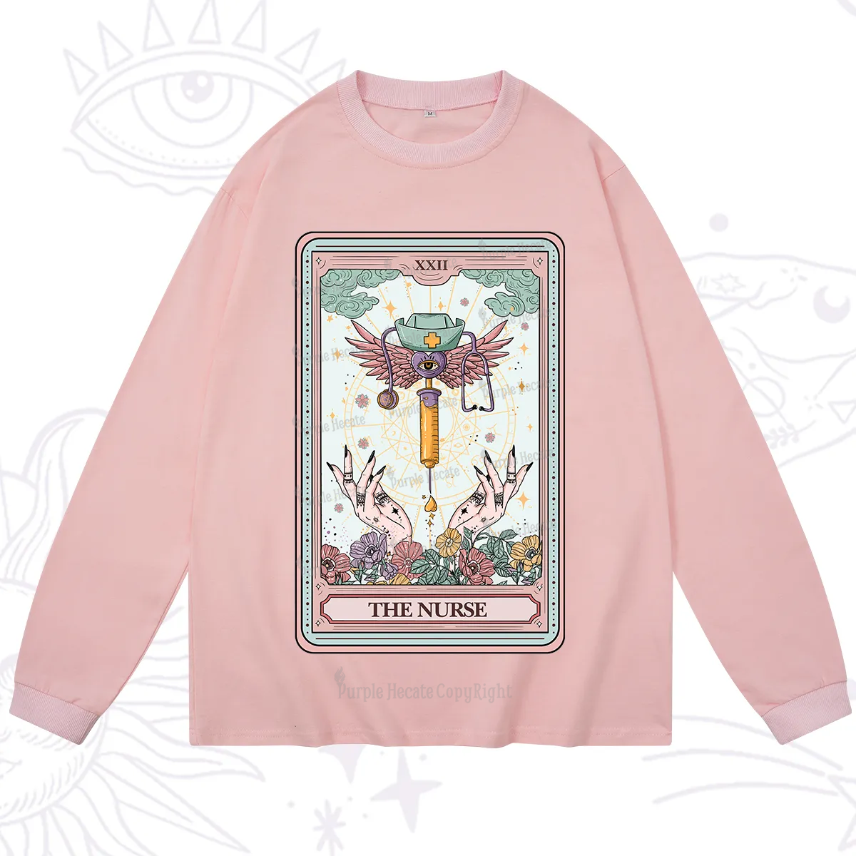 Purplehecate The ER Nurse Tarot Long Sleeve T-Shirt