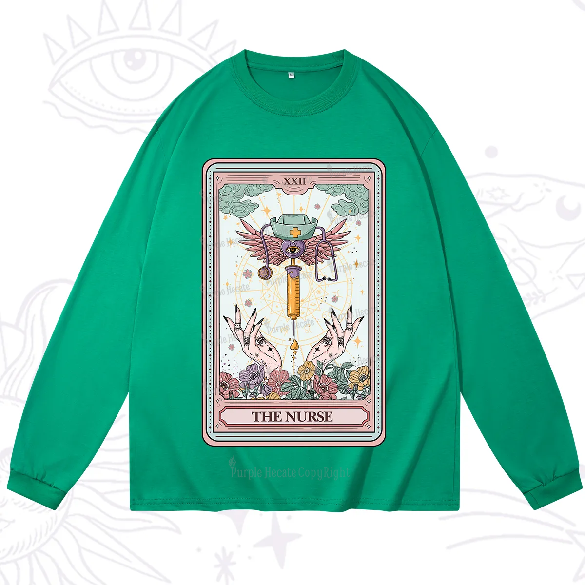 Purplehecate The ER Nurse Tarot Long Sleeve T-Shirt