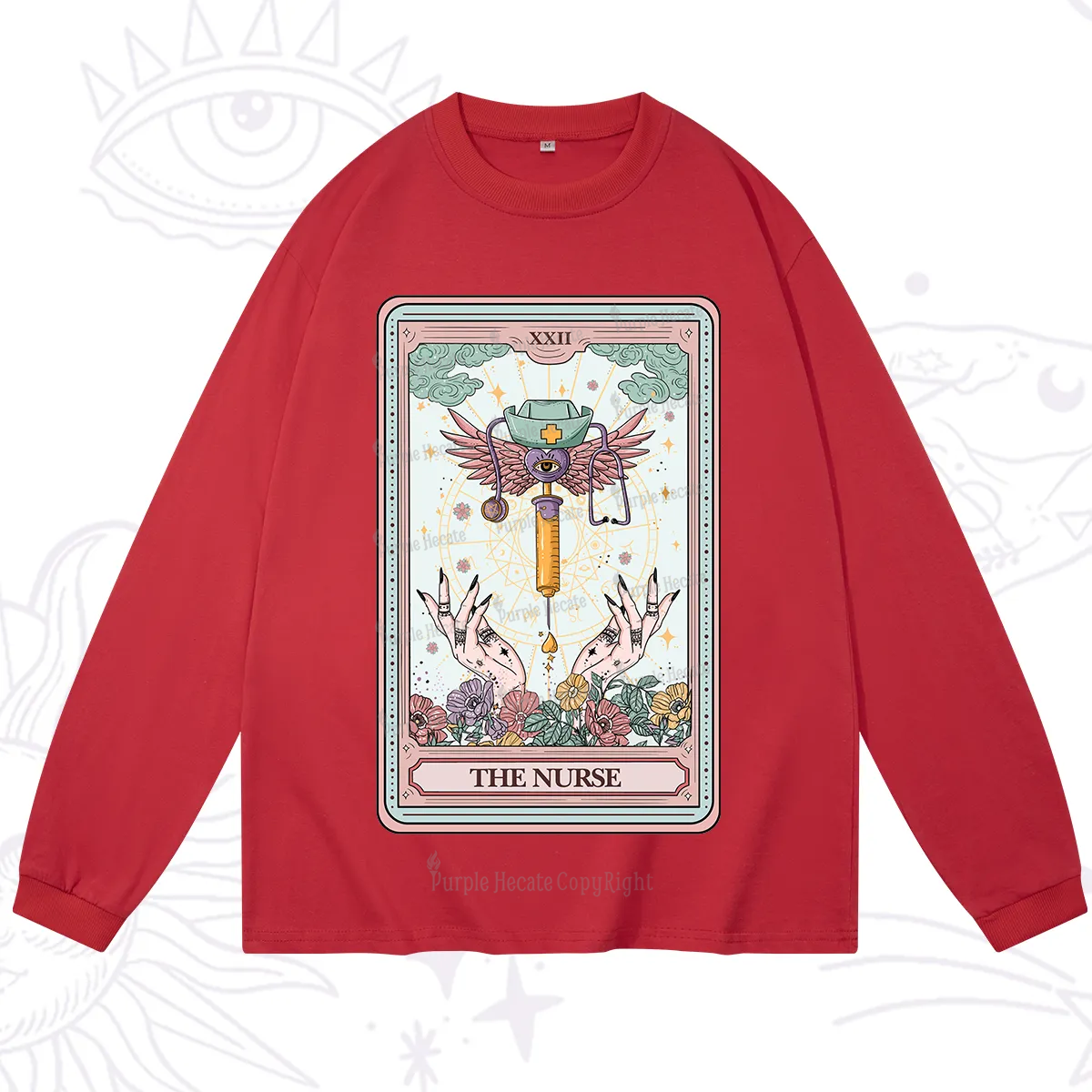 Purplehecate The ER Nurse Tarot Long Sleeve T-Shirt