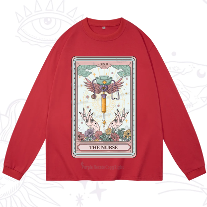 Purplehecate The ER Nurse Tarot Long Sleeve T-Shirt