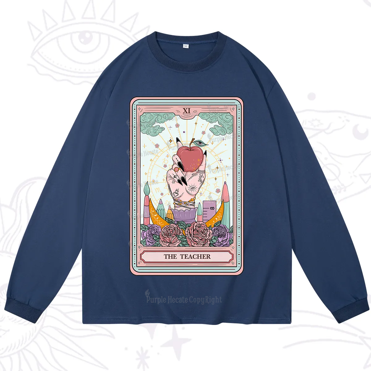 Purplehecate The Teacher Tarot Long Sleeve T-Shirt