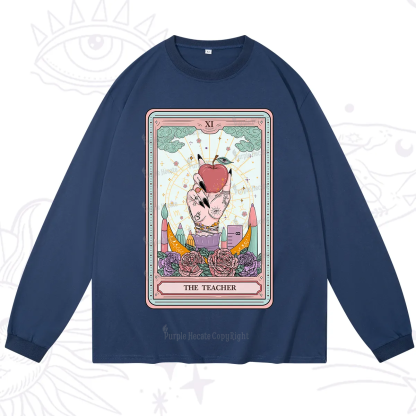 Purplehecate The Teacher Tarot Long Sleeve T-Shirt