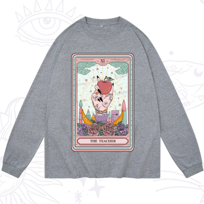 Purplehecate The Teacher Tarot Long Sleeve T-Shirt