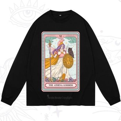 Purplehecate The Athena Goddess Tarot Long Sleeve T-Shirt