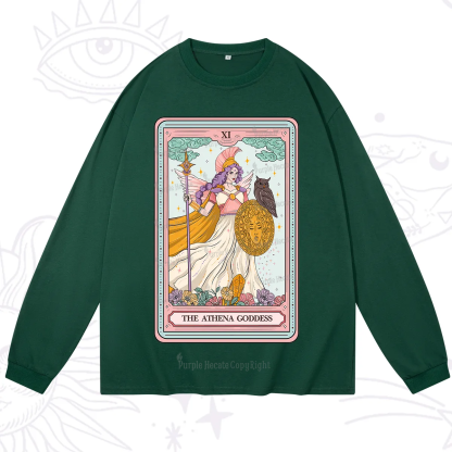 Purplehecate The Athena Goddess Tarot Long Sleeve T-Shirt