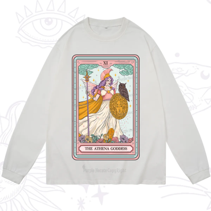 Purplehecate The Athena Goddess Tarot Long Sleeve T-Shirt