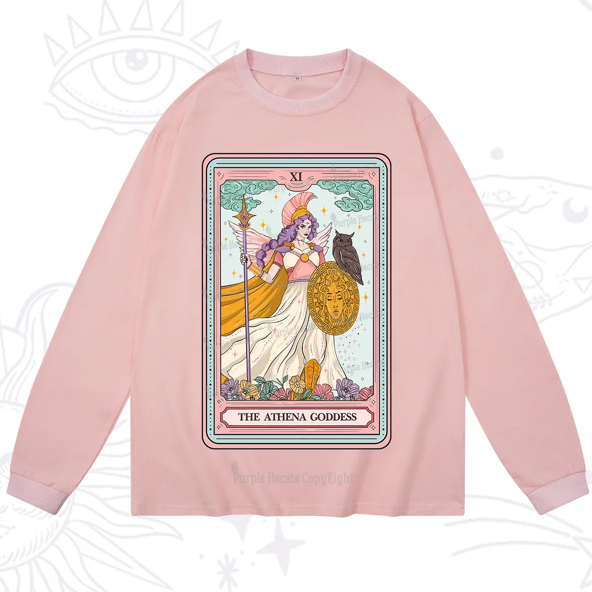 Purplehecate The Athena Goddess Tarot Long Sleeve T-Shirt