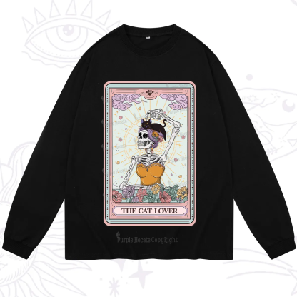 Purplehecate The Cat Lover Tarot Long Sleeve T-Shirt