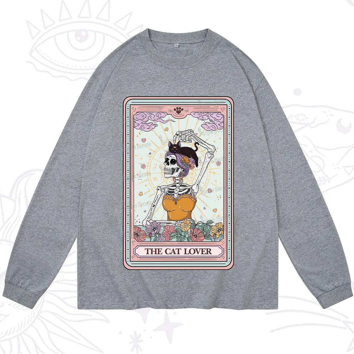 Purplehecate The Cat Lover Tarot Long Sleeve T-Shirt